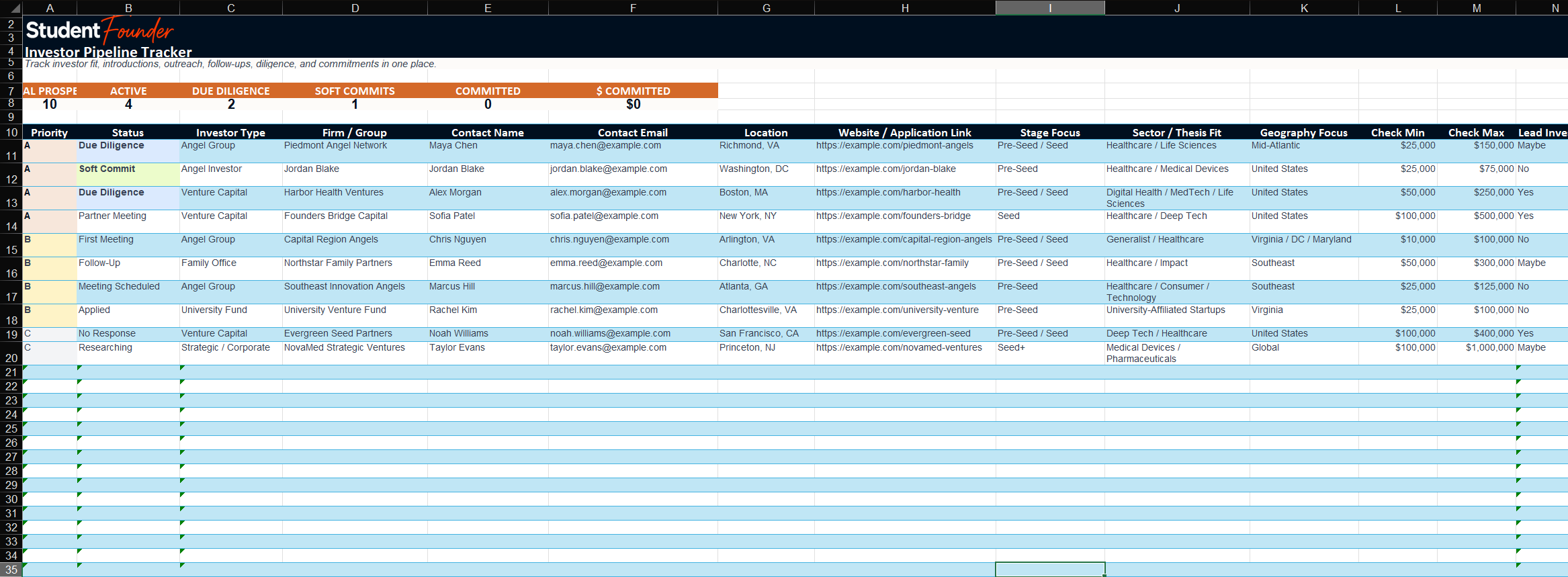 Investor Pipeline Tracker